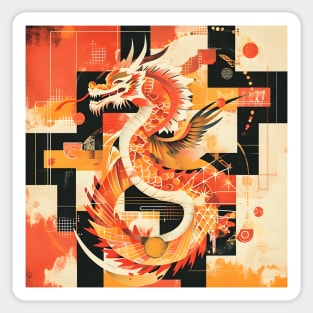 Dragon Festival: Lunar Celebration, Festive Art, and Asian Traditions Sticker